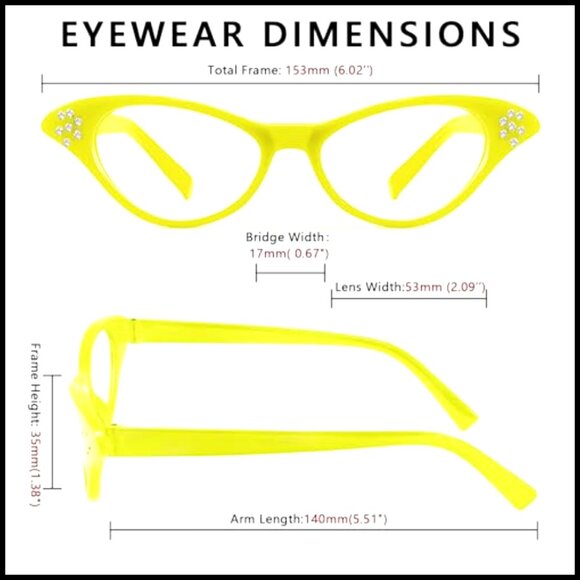 Plastic Cat Eye Sunglasses with Rhinestones, UV400 Protection, Vintage Style main image 5